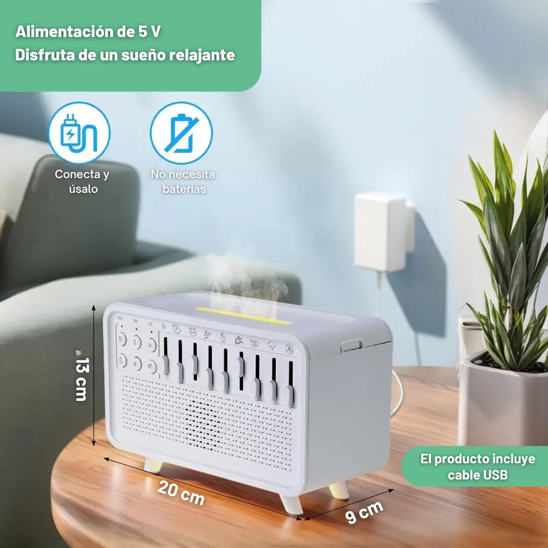 Humidificador de luz nocturna de ruido blanco