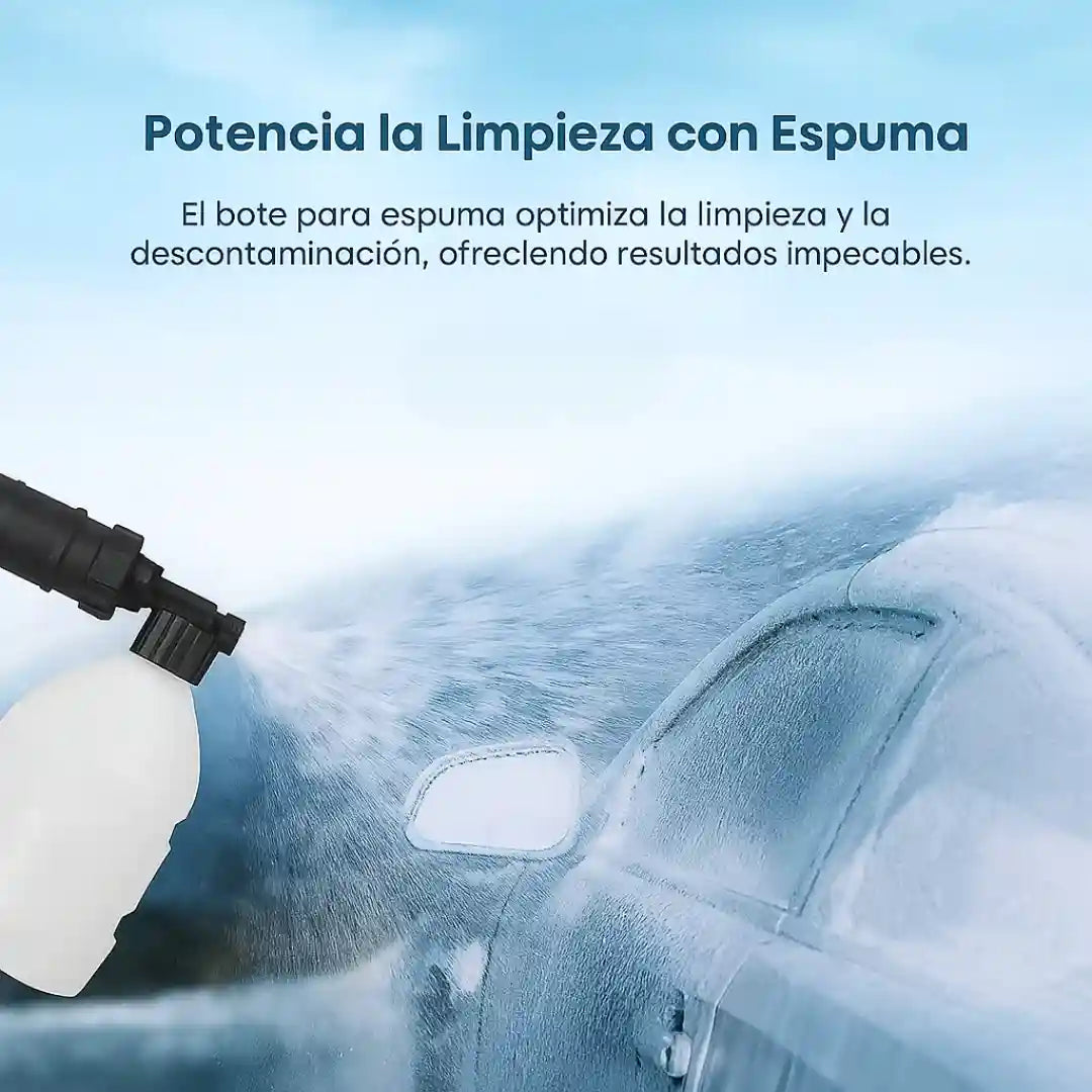 Hidrolavadora Inalámbrica Alta Presión Negro de 240W Potencia y Libertad