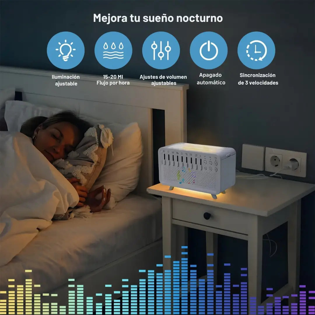 Humidificador de luz nocturna de ruido blanco