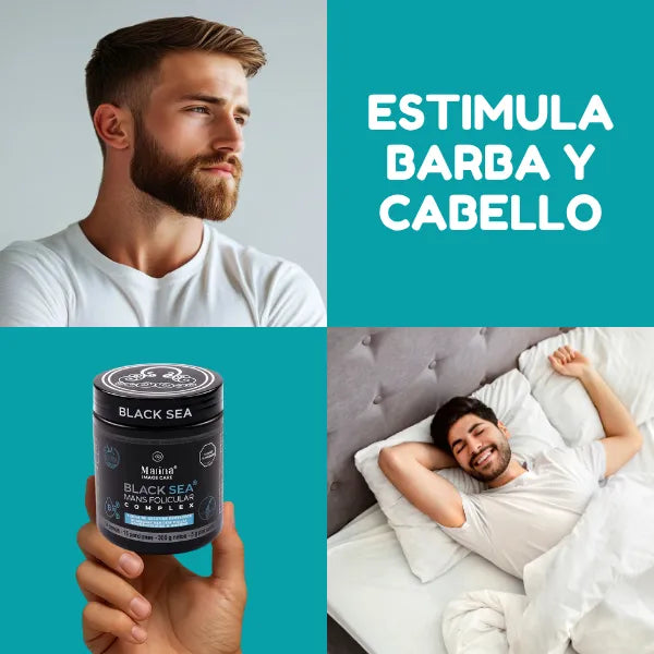 Gomitas Black Sea Para Crecimiento Capilar Y Barba Natural Sin Complicaciones