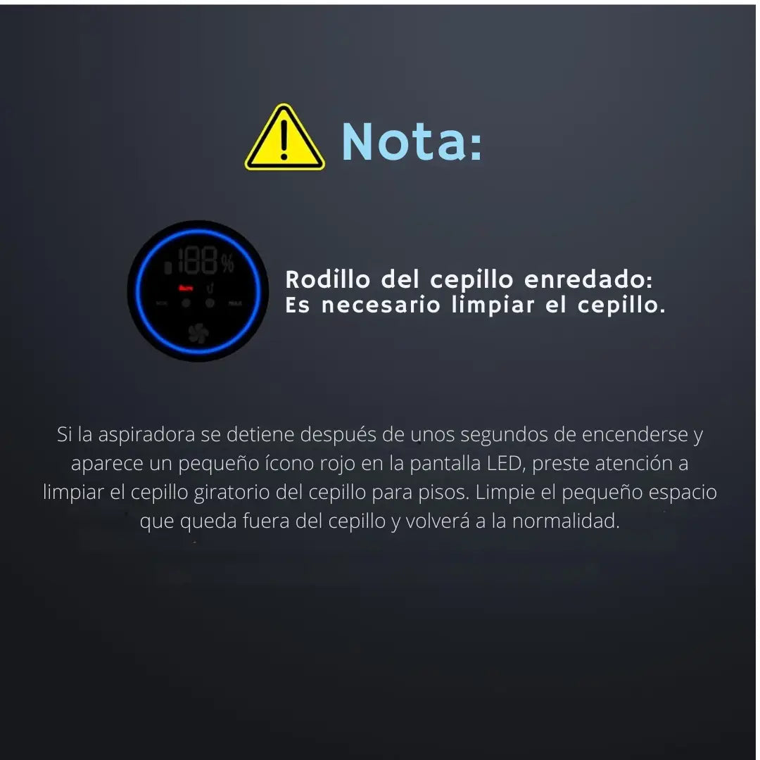 SmartClean | Aspiradora inalambrica con pantalla LED, 2 modos | 6 en 1, ligera y recargable con batería desmontable para el hogar
