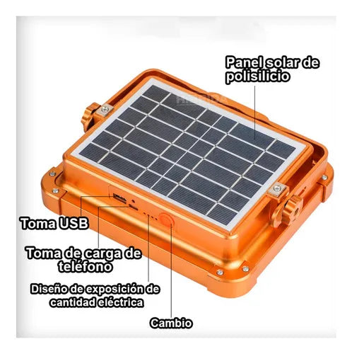 Lampara LED Solar 180 grados