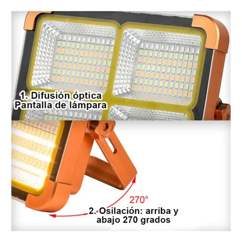Lampara LED Solar 180 grados