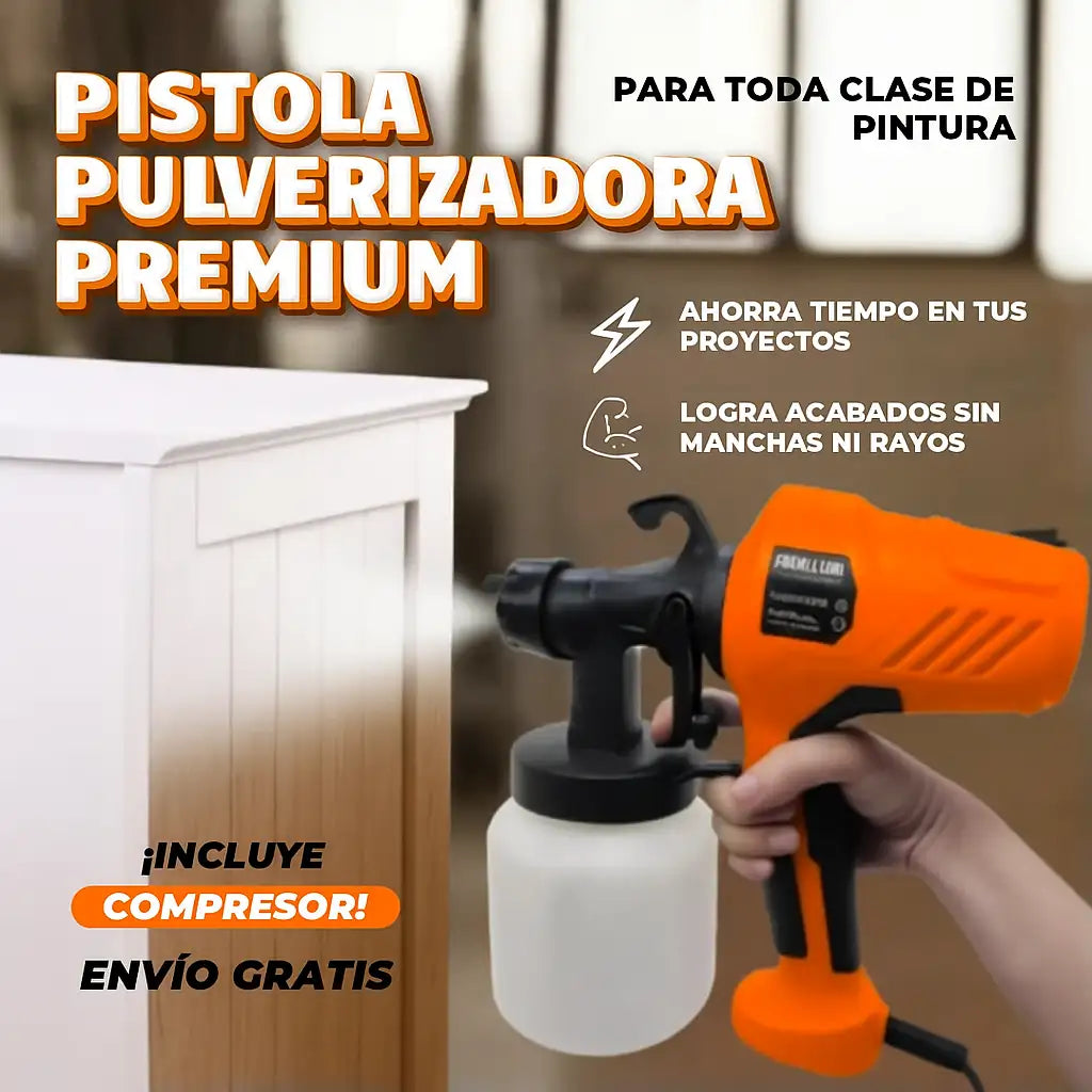 Pistola Pulverizadora Premium 400 W Pulverizador Eléctrico para Pintura de Alta Calidad
