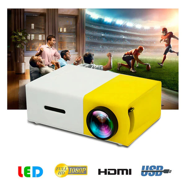 Proyector Portátil USB Cinemax Yg300 600 Lúmenes Alta Proyección