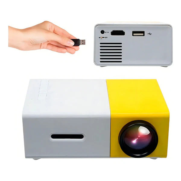 Proyector Portátil USB Cinemax Yg300 600 Lúmenes Alta Proyección