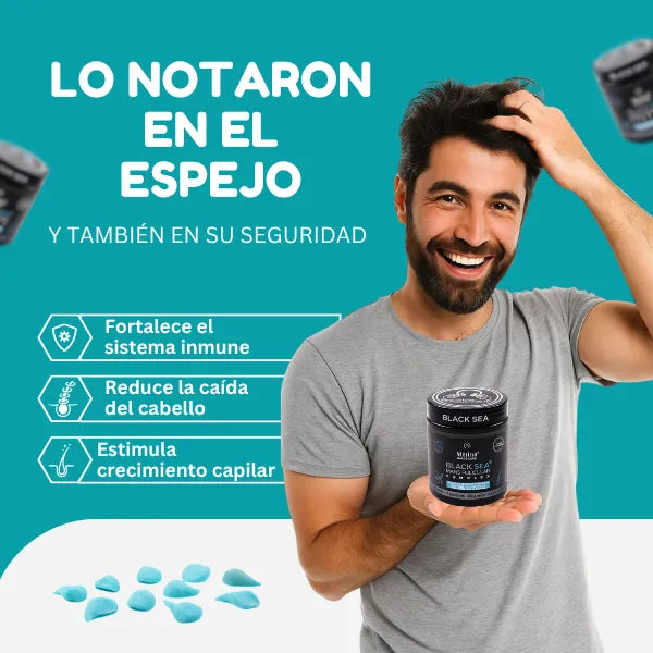 Gomitas Black Sea Para Crecimiento Capilar Y Barba Natural Sin Complicaciones