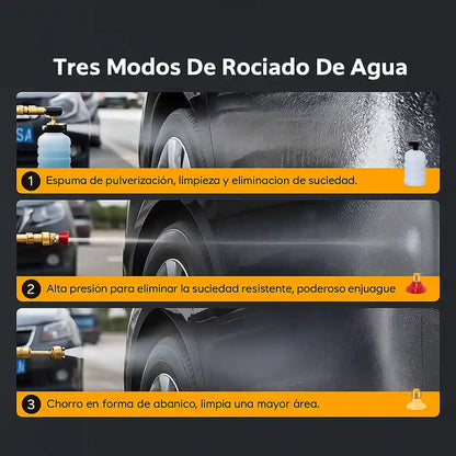 Hidrolavadora Inalámbrica Alta Presión  Negro de 240W Potencia y Libertad