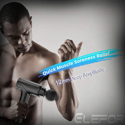 Masajeador Muscular Tejido Profundo Elefor, Pistola De Masaje Alivio De Dolor