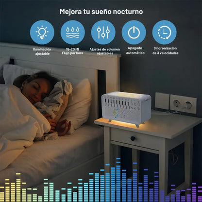 Humidificador de luz nocturna de ruido blanco