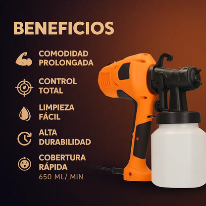 Pistola Pulverizadora Premium 400 W Pulverizador Eléctrico para Pintura de Alta Calidad