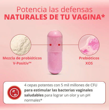 Uro Probioticos Vaginales Para Mujeres Equilibra pH Vaginal y Controla Olor Naturalmente (Fabricacion nacional)